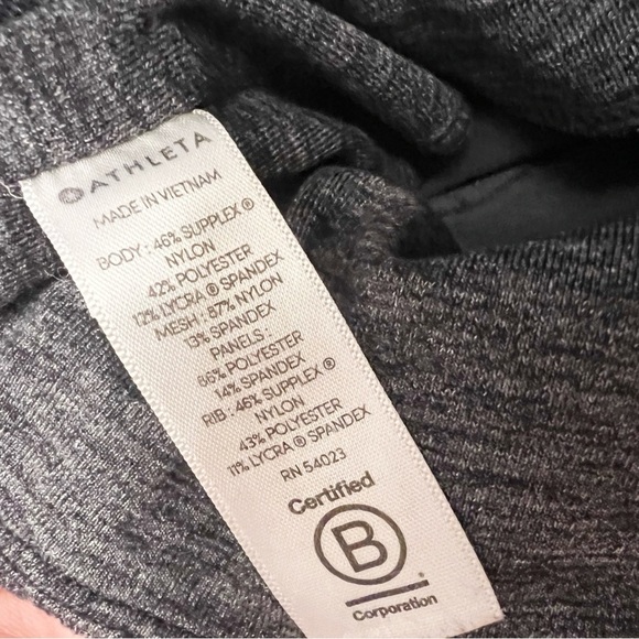 Athleta Excursion Hybrid Tight Leggings Womens Small Gray Pull On Athleisure Gym - Picture 10 of 11